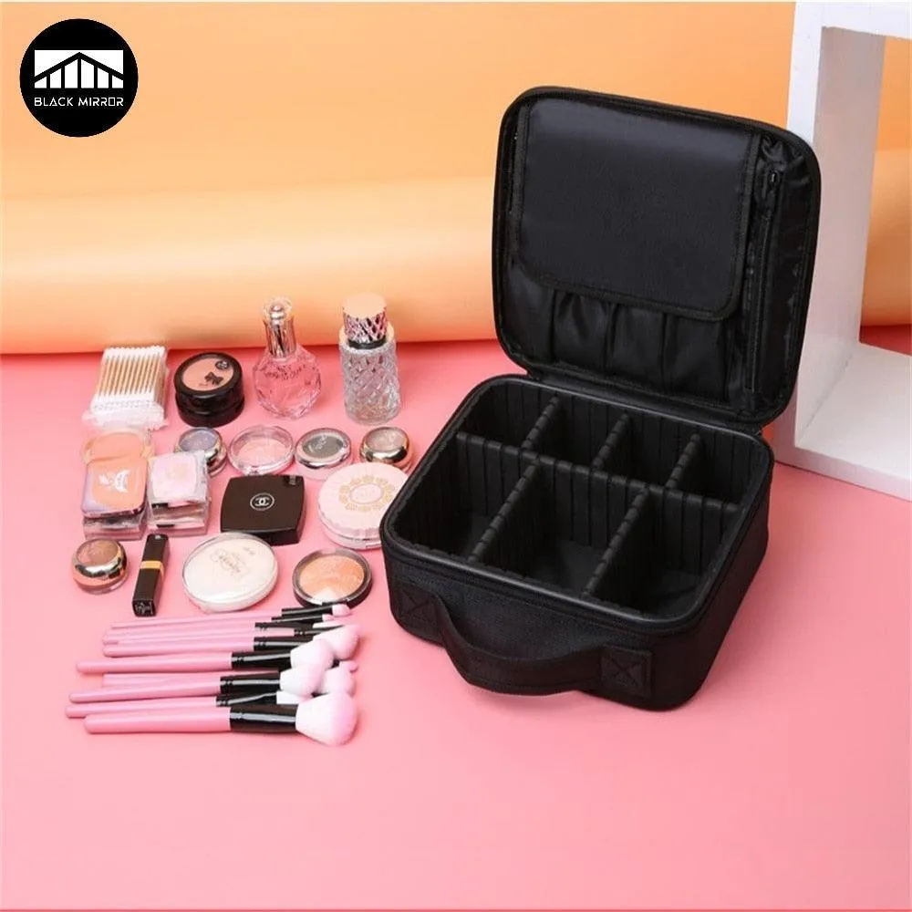 Make Up Travel Bag Adjustable Divider Compartments