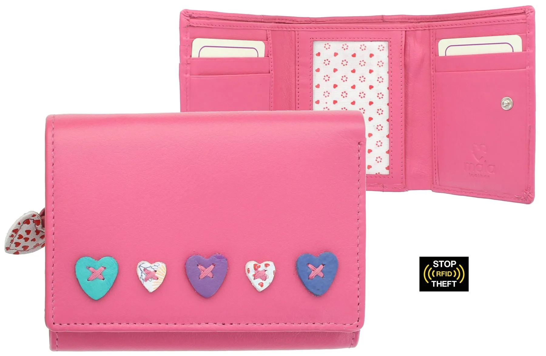 Mala Leather Lucy Collection Small Leather Purse RFID 3512_30