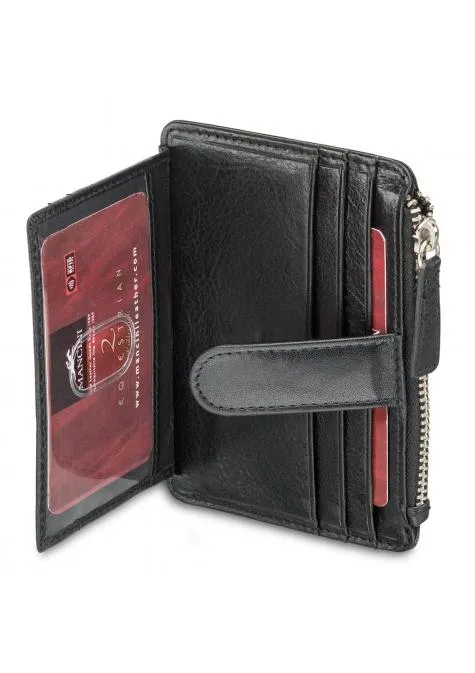 Mancini EQUESTRIAN-2 Men`s RFID Secure Card Case and Coin Pocket