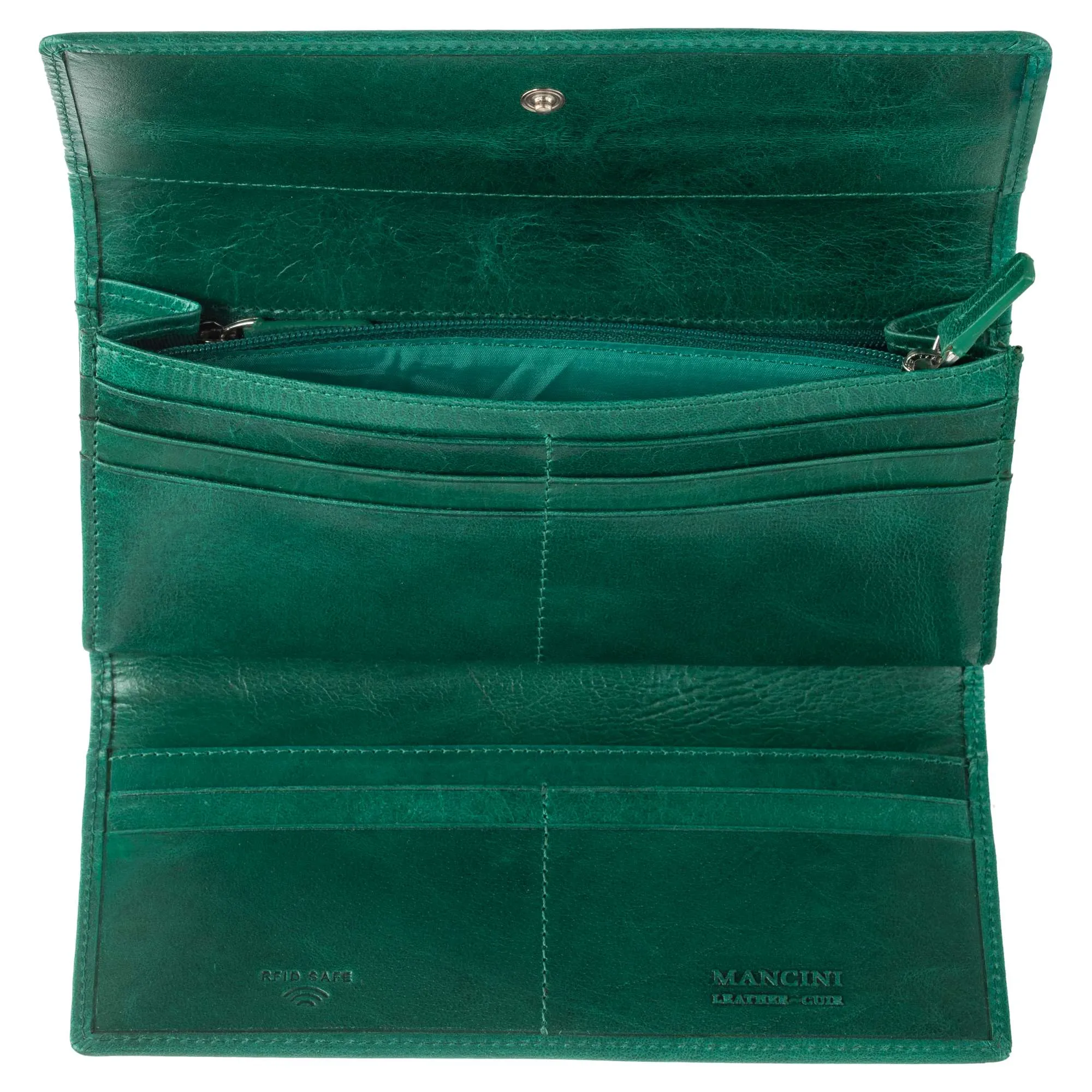 Mancini South Beach RFID Secure Trifold Wallet