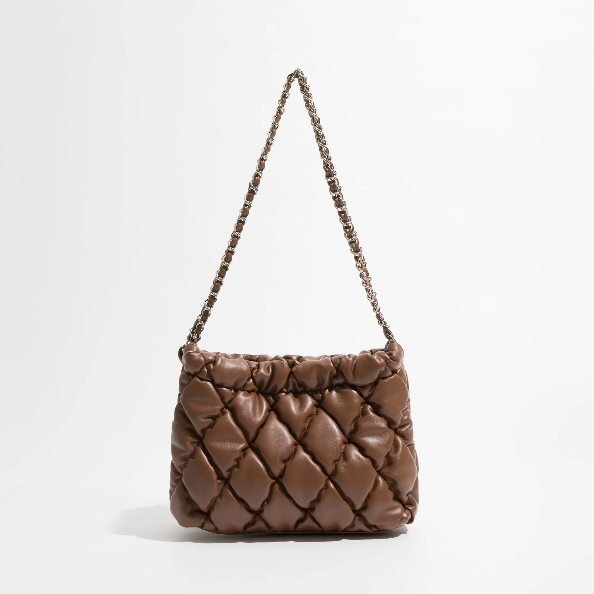 Marlyn Lattice Quilted Puffer Shoulder Bags - 5 Colors