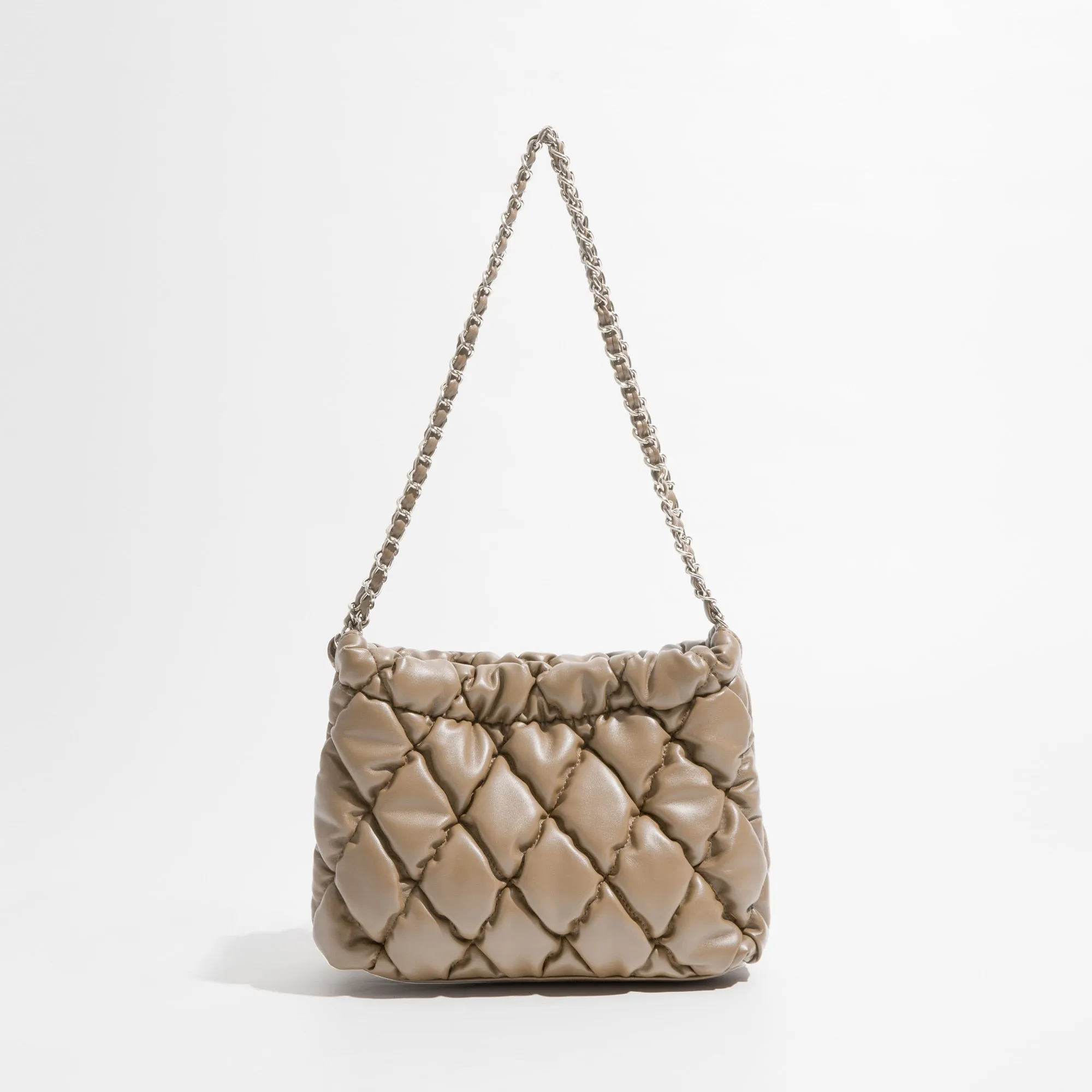 Marlyn Lattice Quilted Puffer Shoulder Bags - 5 Colors