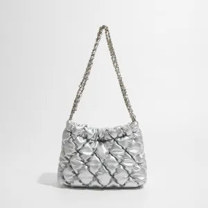 Marlyn Lattice Quilted Puffer Shoulder Bags - 5 Colors