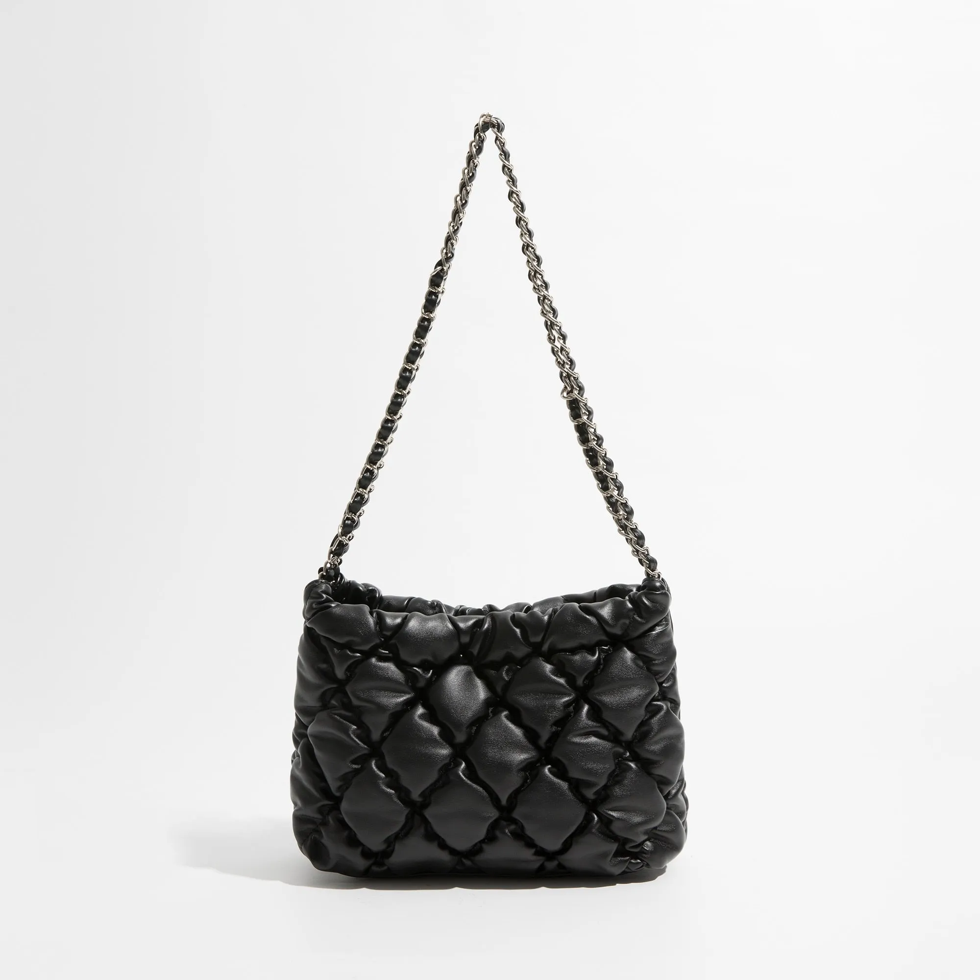 Marlyn Lattice Quilted Puffer Shoulder Bags - 5 Colors