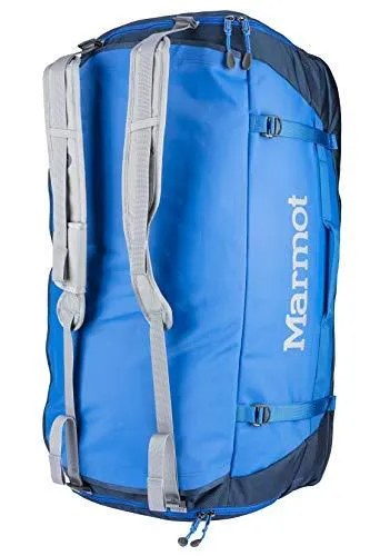 Marmot Long Hauler Duffel Bag Expedition, sac de voyage grand et robuste, sport, XL Weekender Travel Duffle, 50 cm, 125 liters, Blue (Peak Blue/Vintage Navy)