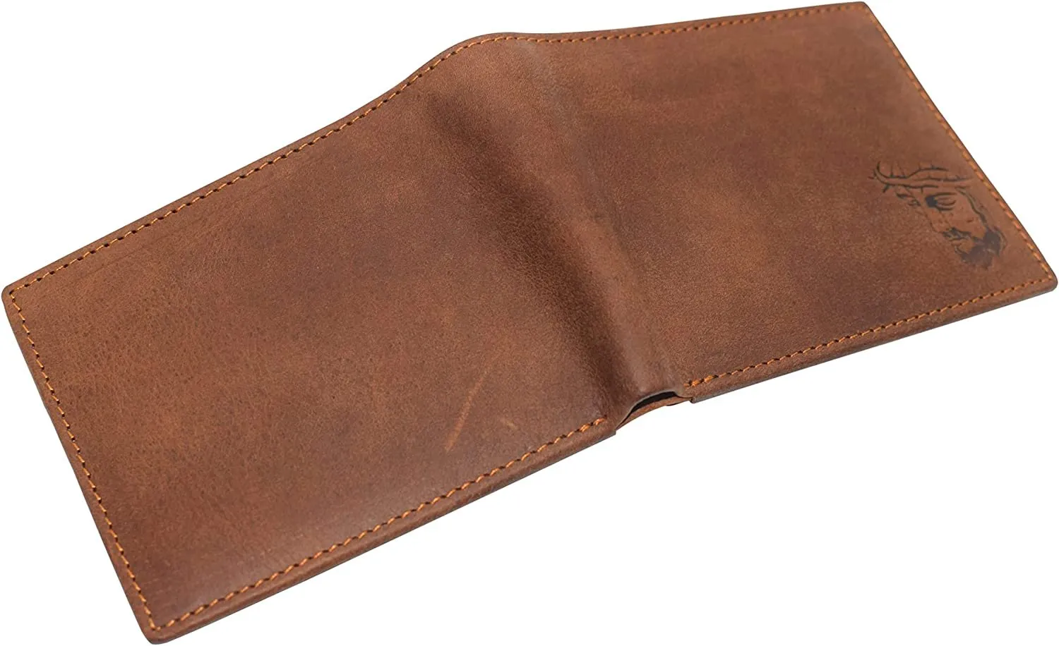 Marshal Jesus RFID Blocking Real Leather Bifold Trifold Wallet for Men (Bifold)