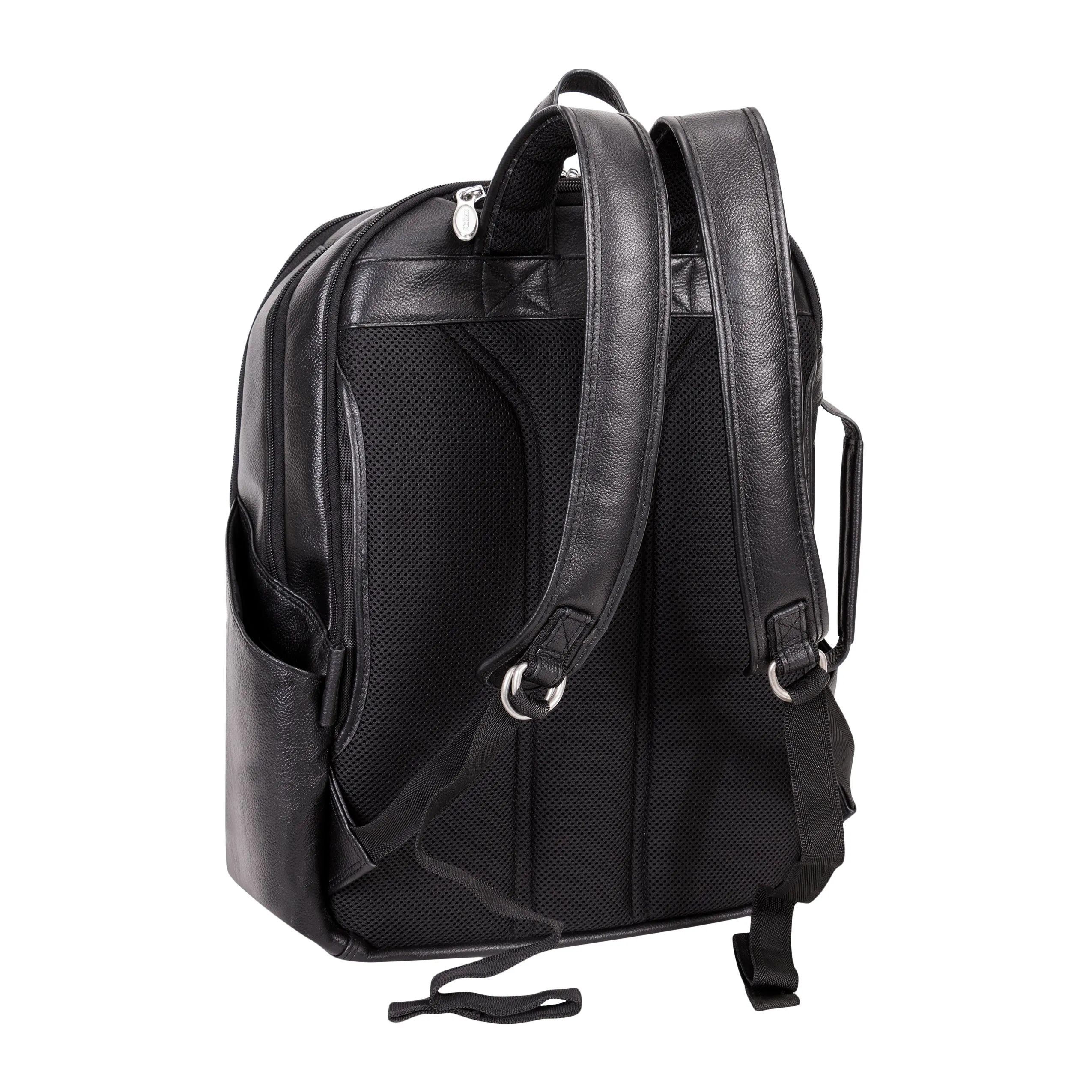 McKlein ENGLEWOOD 17" Leather, Triple Compartment, Carry-All, Laptop & Tablet Weekend Backpack