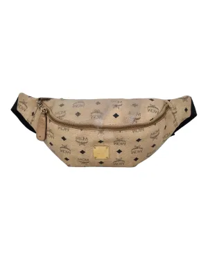 MCM Visetos Belt Bag Beige Size 30x19