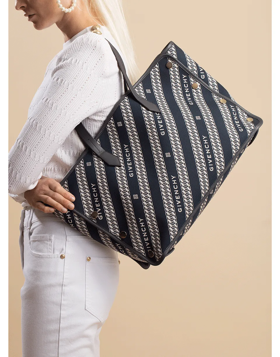 Medium Bond Chain Jacquard Tote