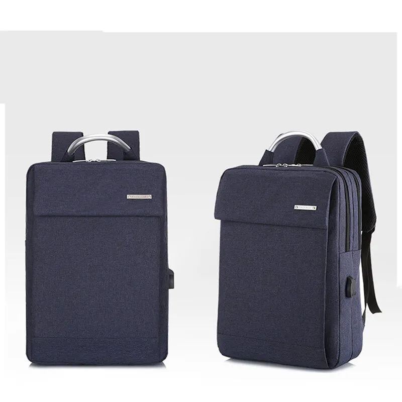 Men Casual Business Large Capacity Multifunctional Backpack With USB Charging Port