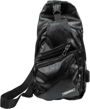 Men's Sling Backpack Anti-theft Chest Pack Phone Pouch Compact Crossbody Bag for Hiking Travel Shopping