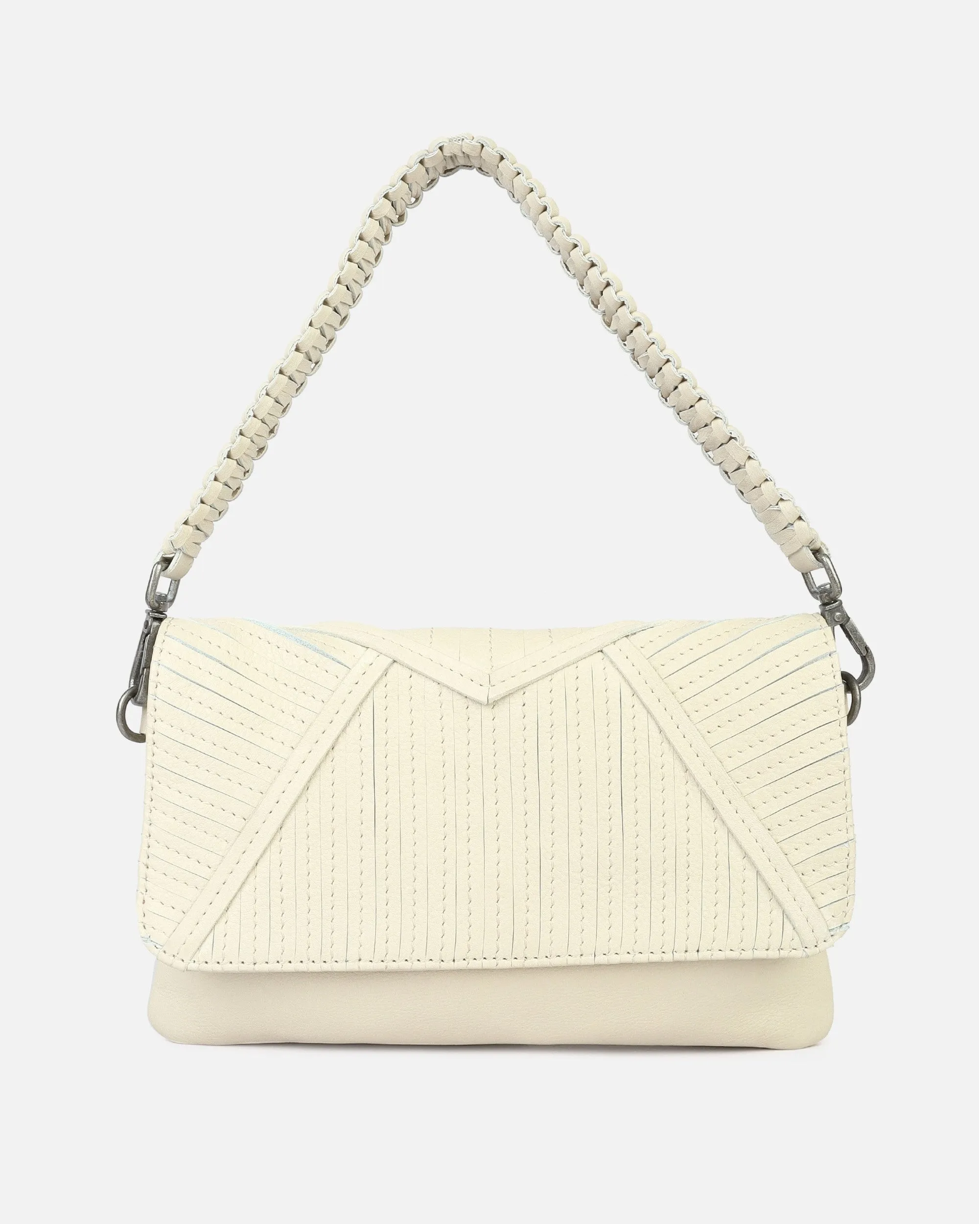 Merx | Leather Fold-Over Crossbody Bag