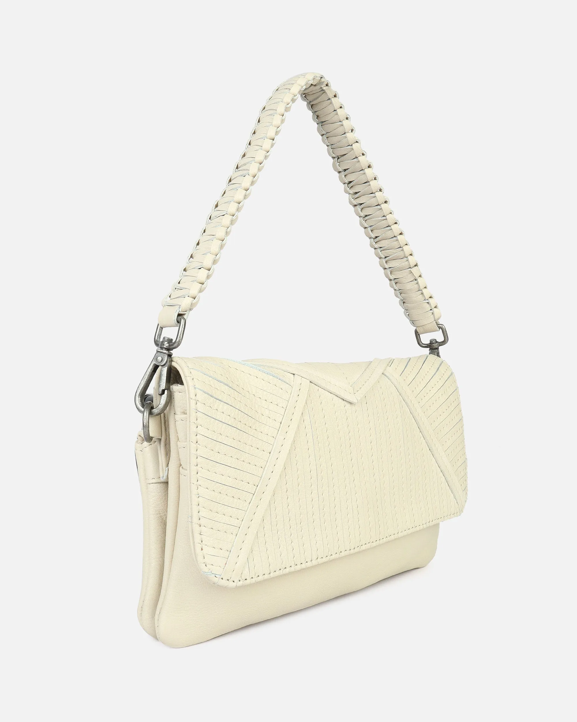 Merx | Leather Fold-Over Crossbody Bag