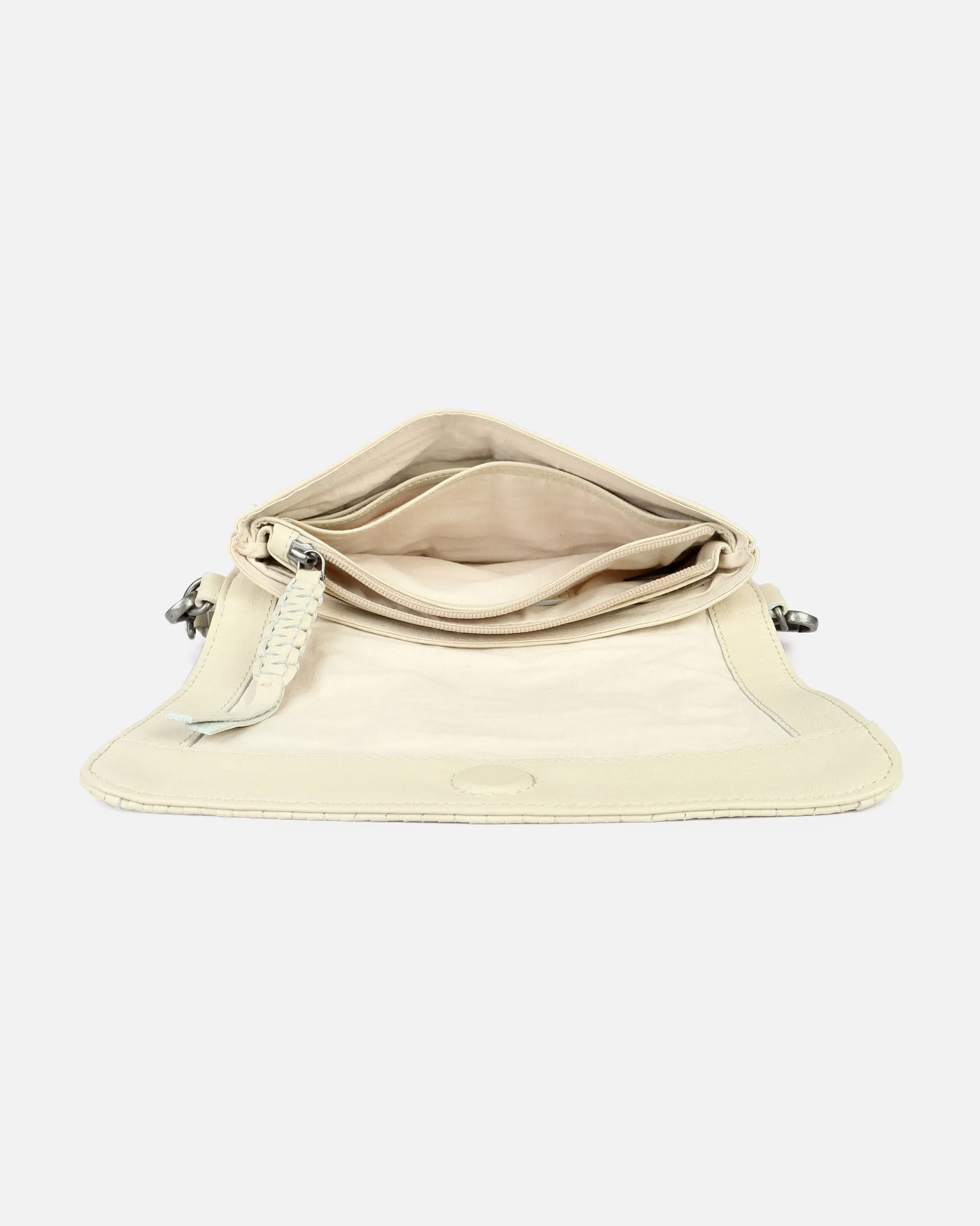 Merx | Leather Fold-Over Crossbody Bag