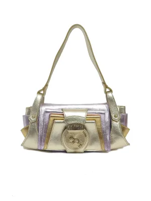 Metallic Leather Compilation Bag