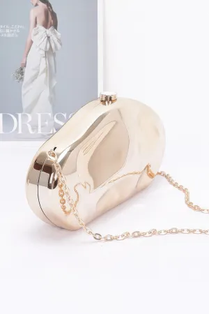 Metallic Plastic Party Clutch