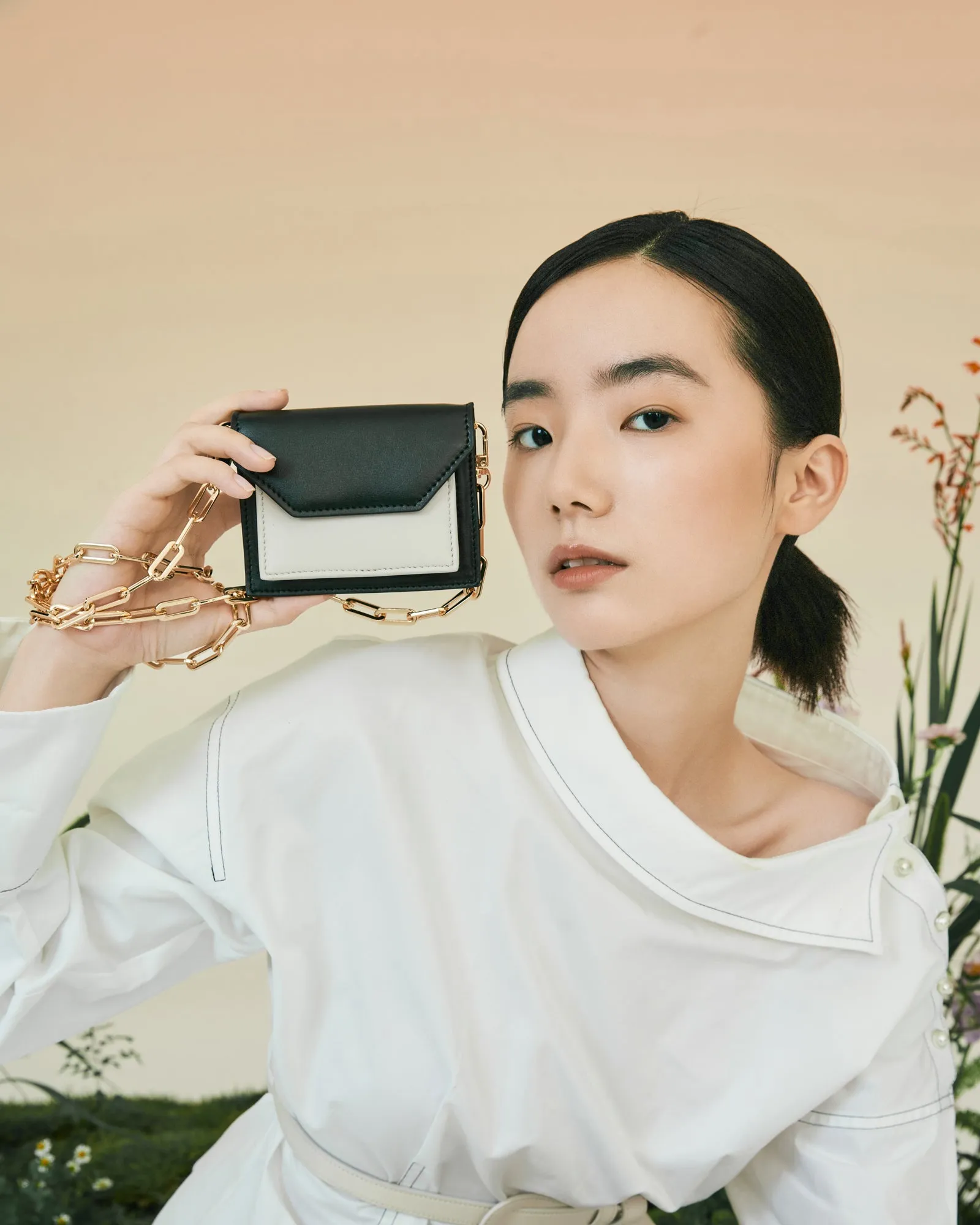 Micro Cedar Bag - BLACK & OAT