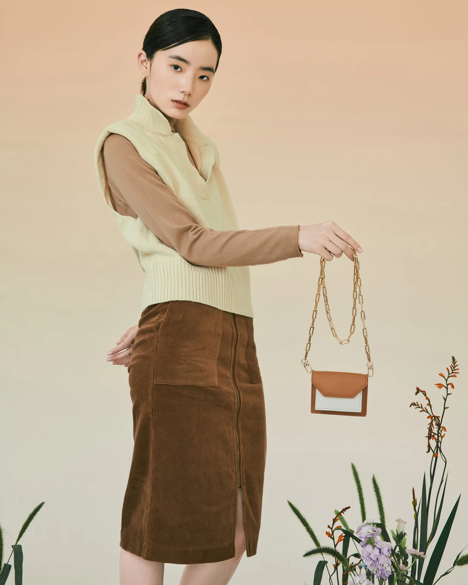 Micro Cedar Bag - BLACK & OAT