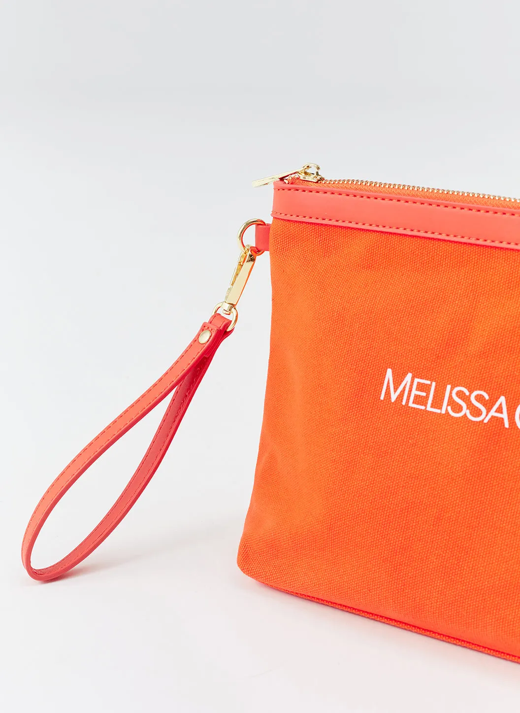 Milos Orange Clutch
