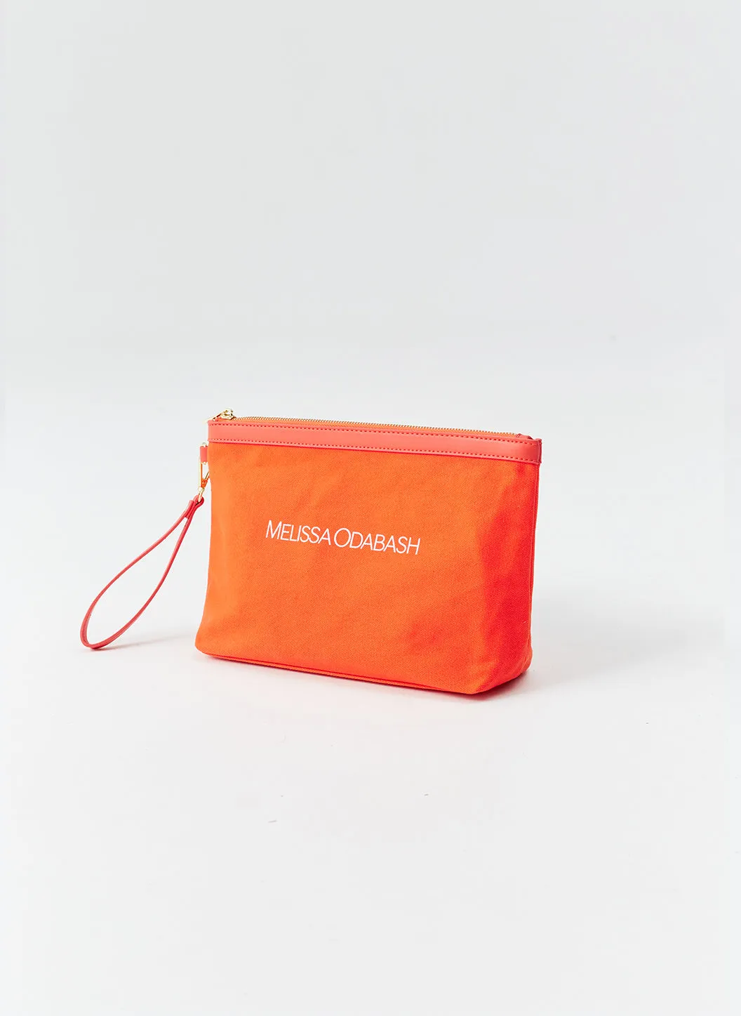 Milos Orange Clutch