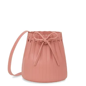Mini Pleated Bucket Bag - Blush