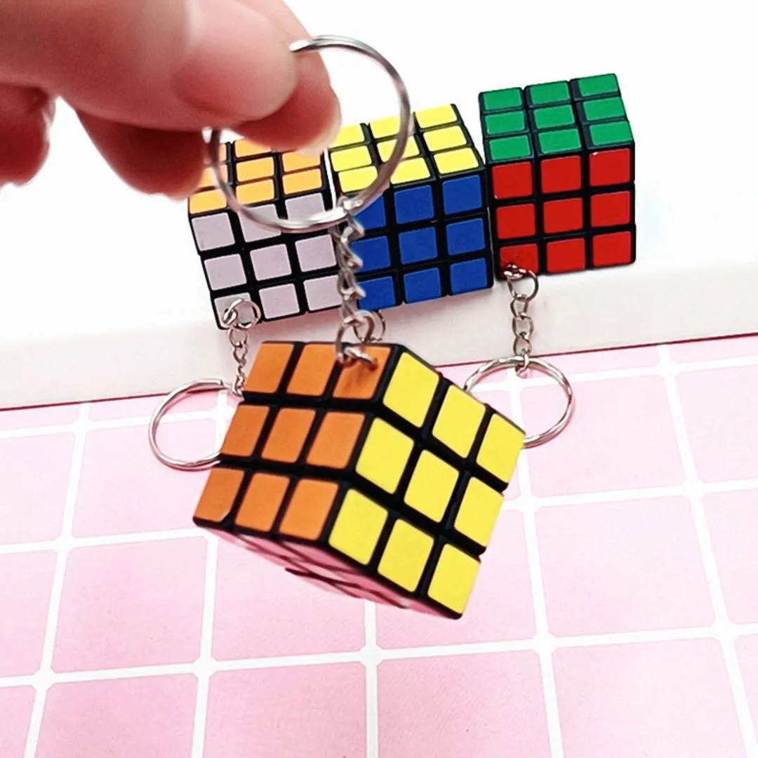 Mini Rubik Cube Keychain | Educational Puzzle Return Gift