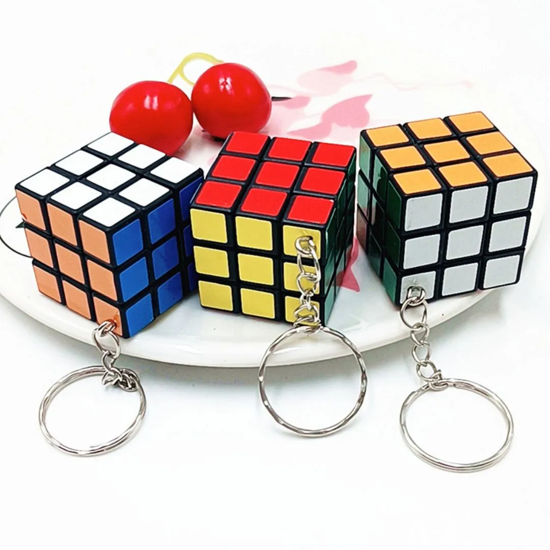 Mini Rubik Cube Keychain | Educational Puzzle Return Gift