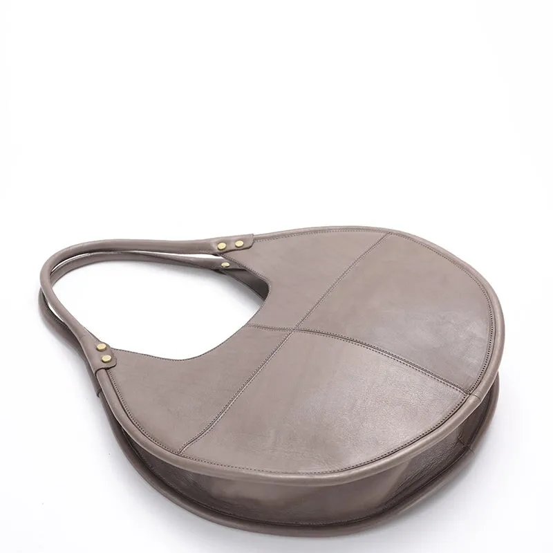 Minimalist Vegetable Tanned Cowhide Leather Underarm Bag