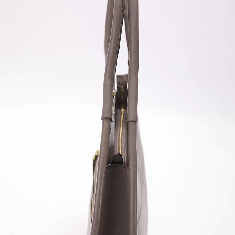 Minimalist Vegetable Tanned Cowhide Leather Underarm Bag