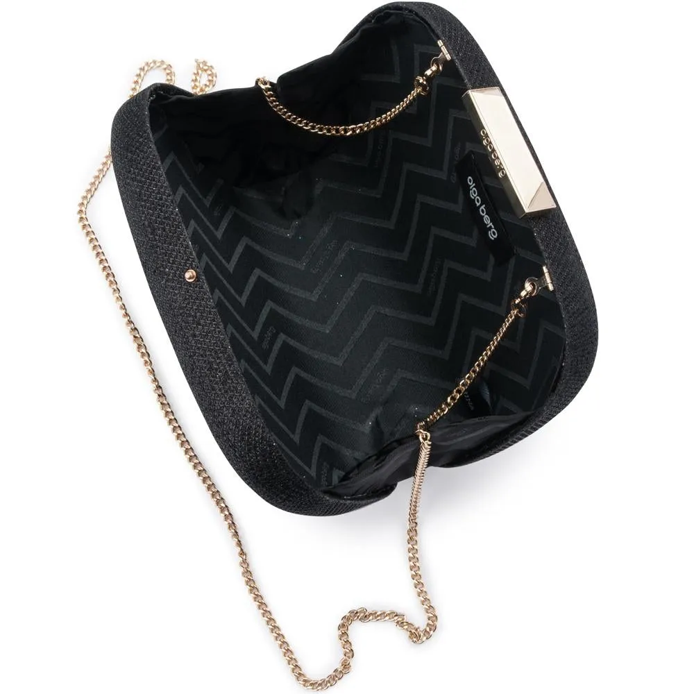 MISTY METALLIC ROUNDED CLUTCH