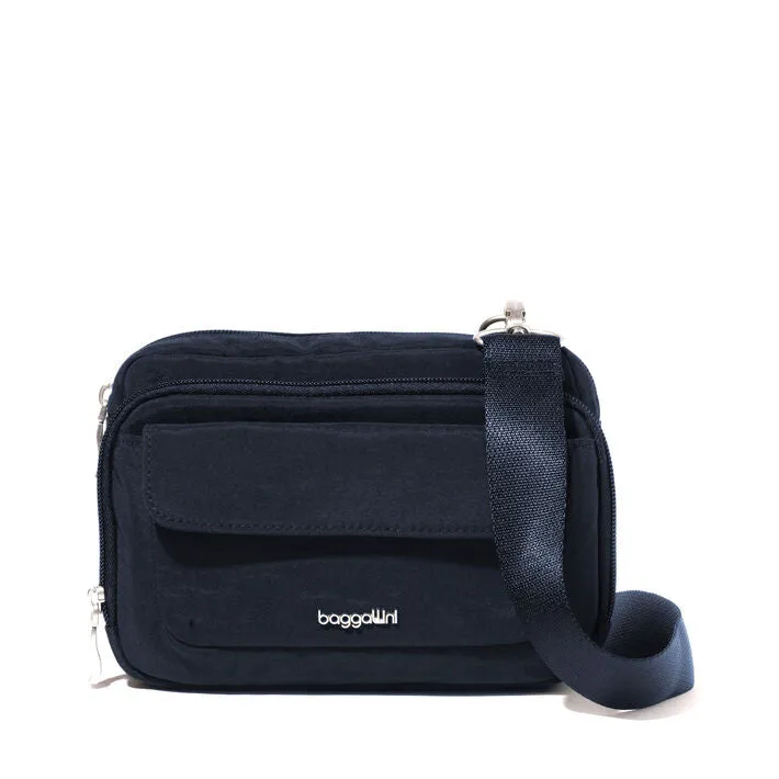 Modern Double Zip Crossbody