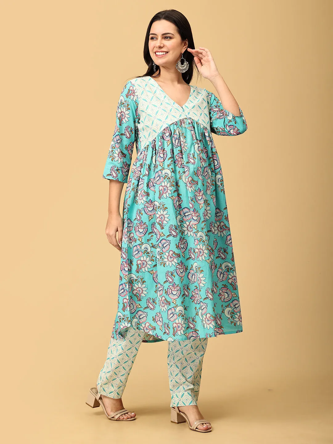 Mohini Manohari Maternity and Nursing Kurta Set With Dupatta