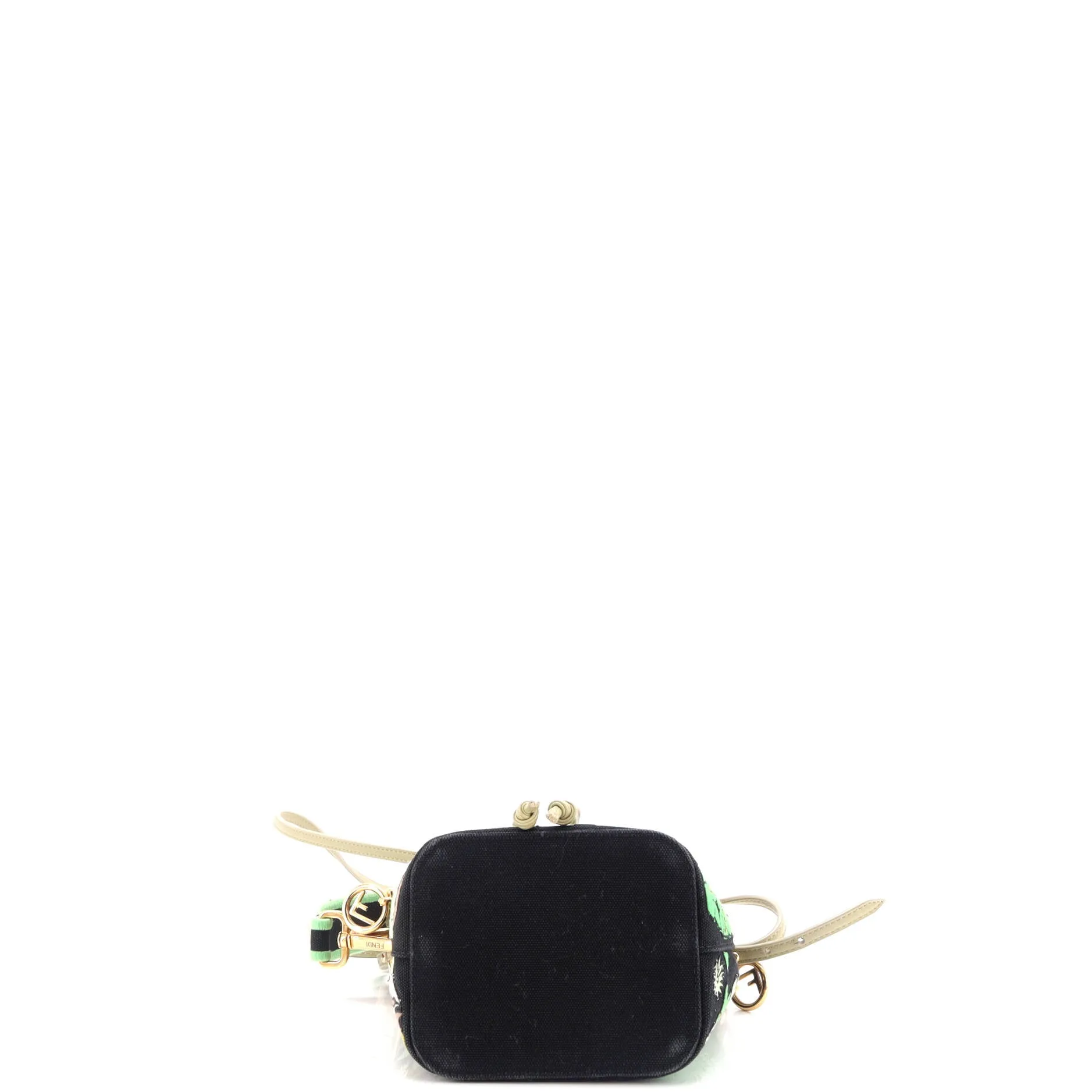 Mon Tresor Bucket Bag Embroidered Canvas Mini
