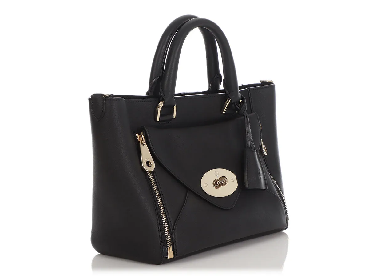 Mulberry Small Black Willow Tote