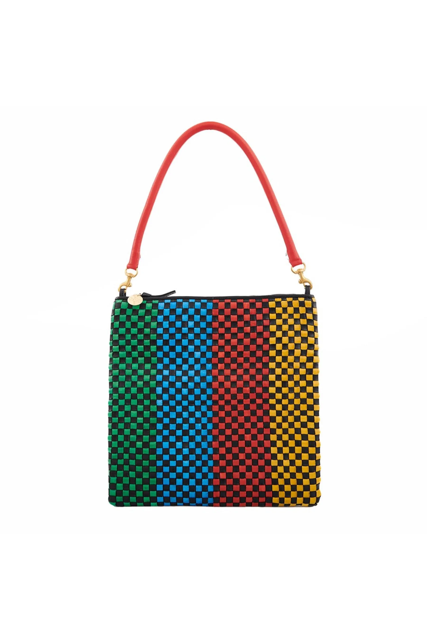 Multi Checkered Foldover Clutch