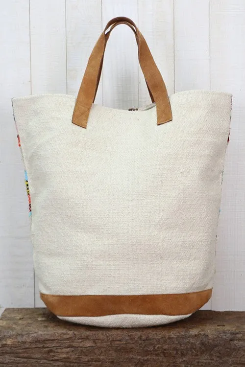 Multi Colored Carpet Tote Bag