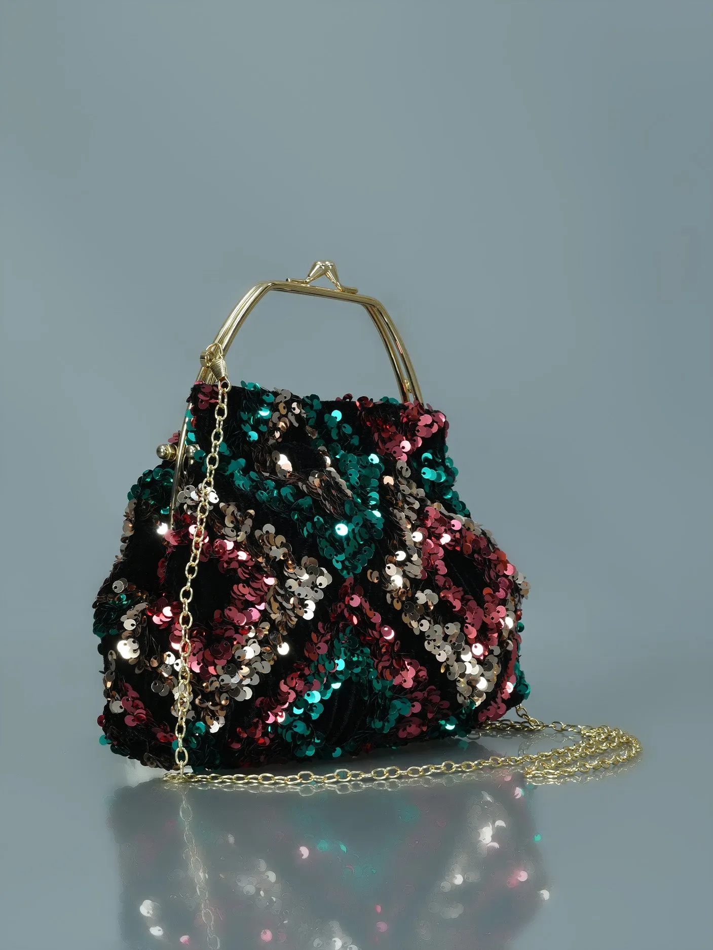 Multi Sequin Clutch