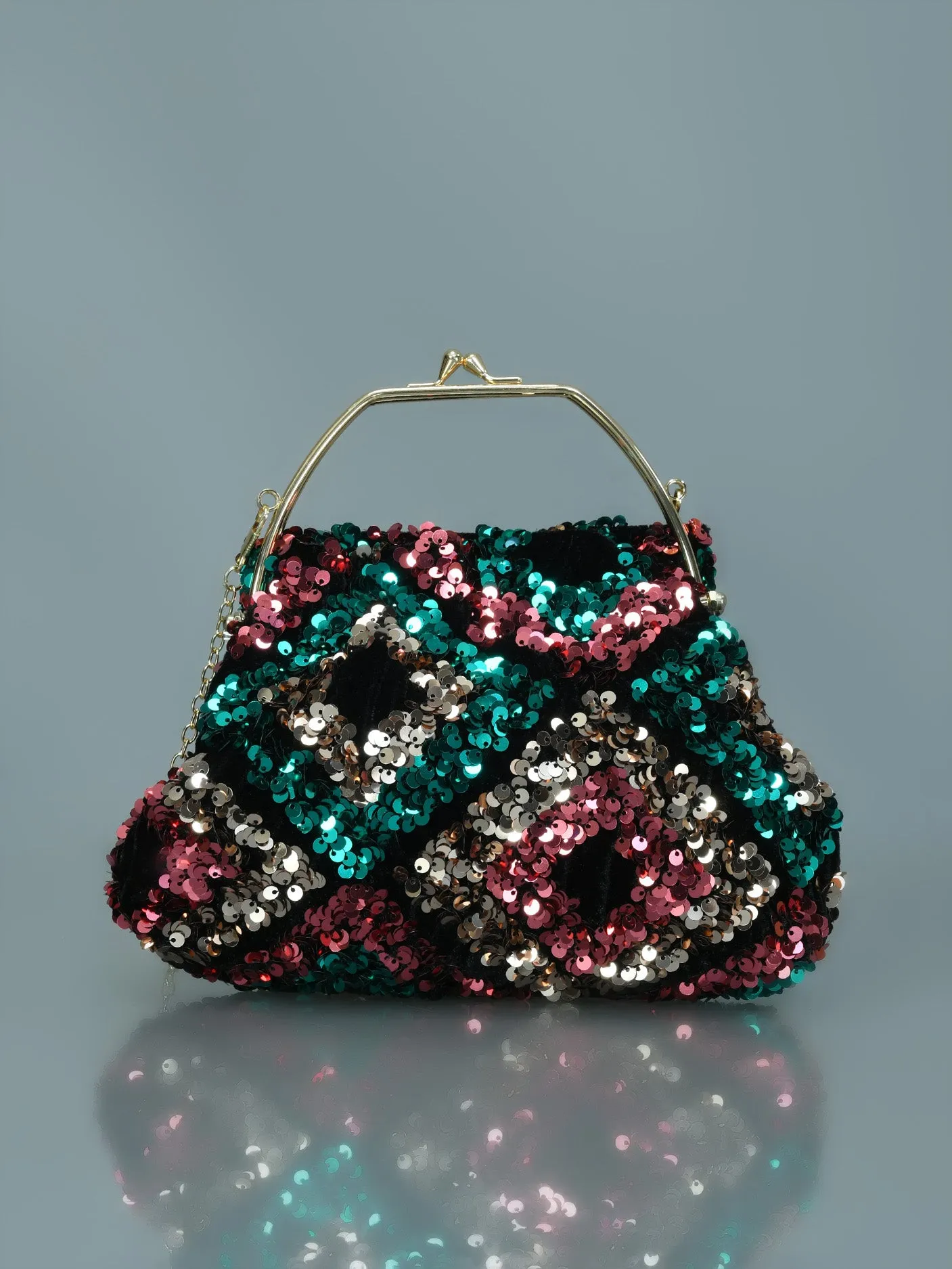 Multi Sequin Clutch