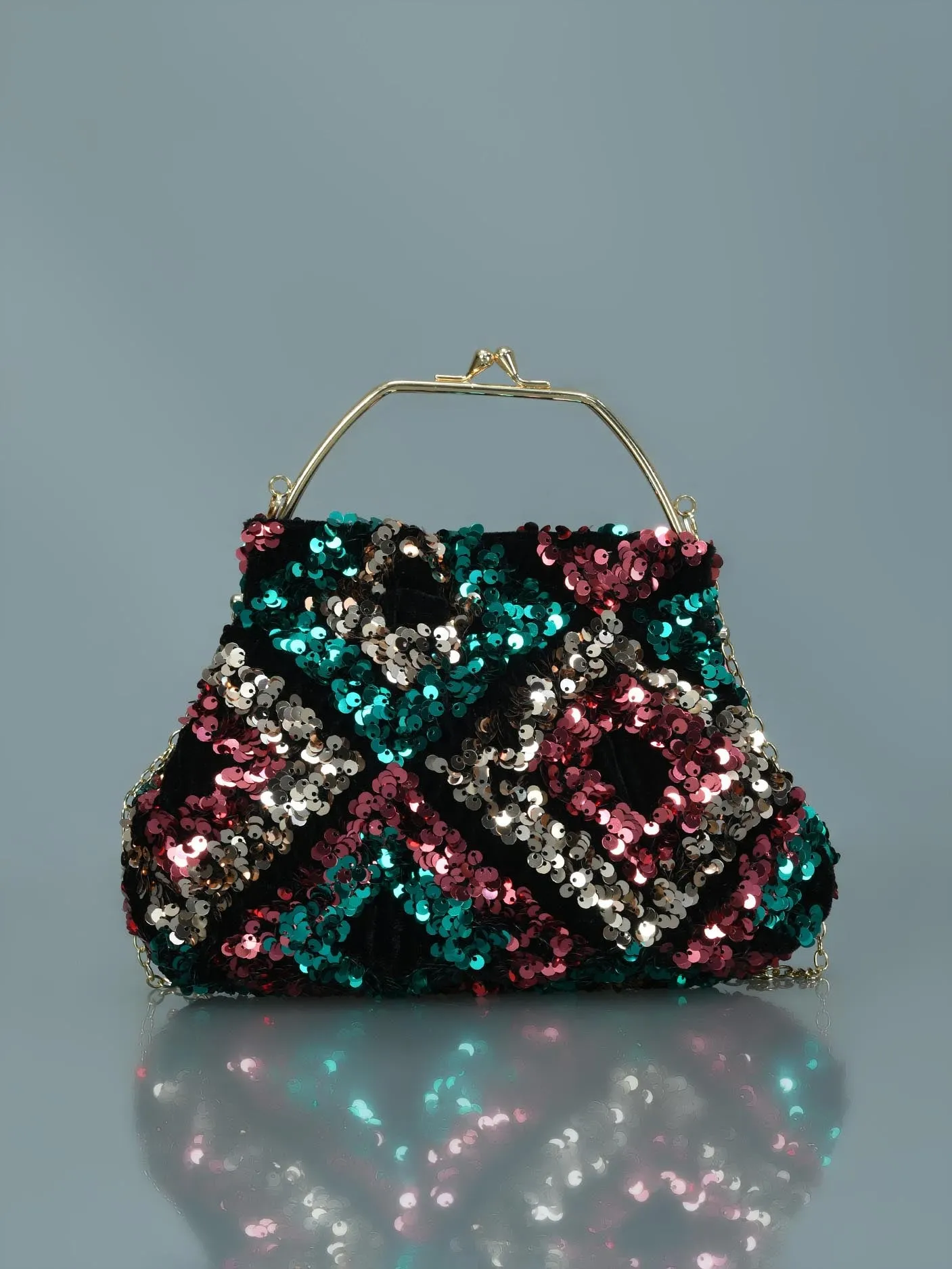 Multi Sequin Clutch