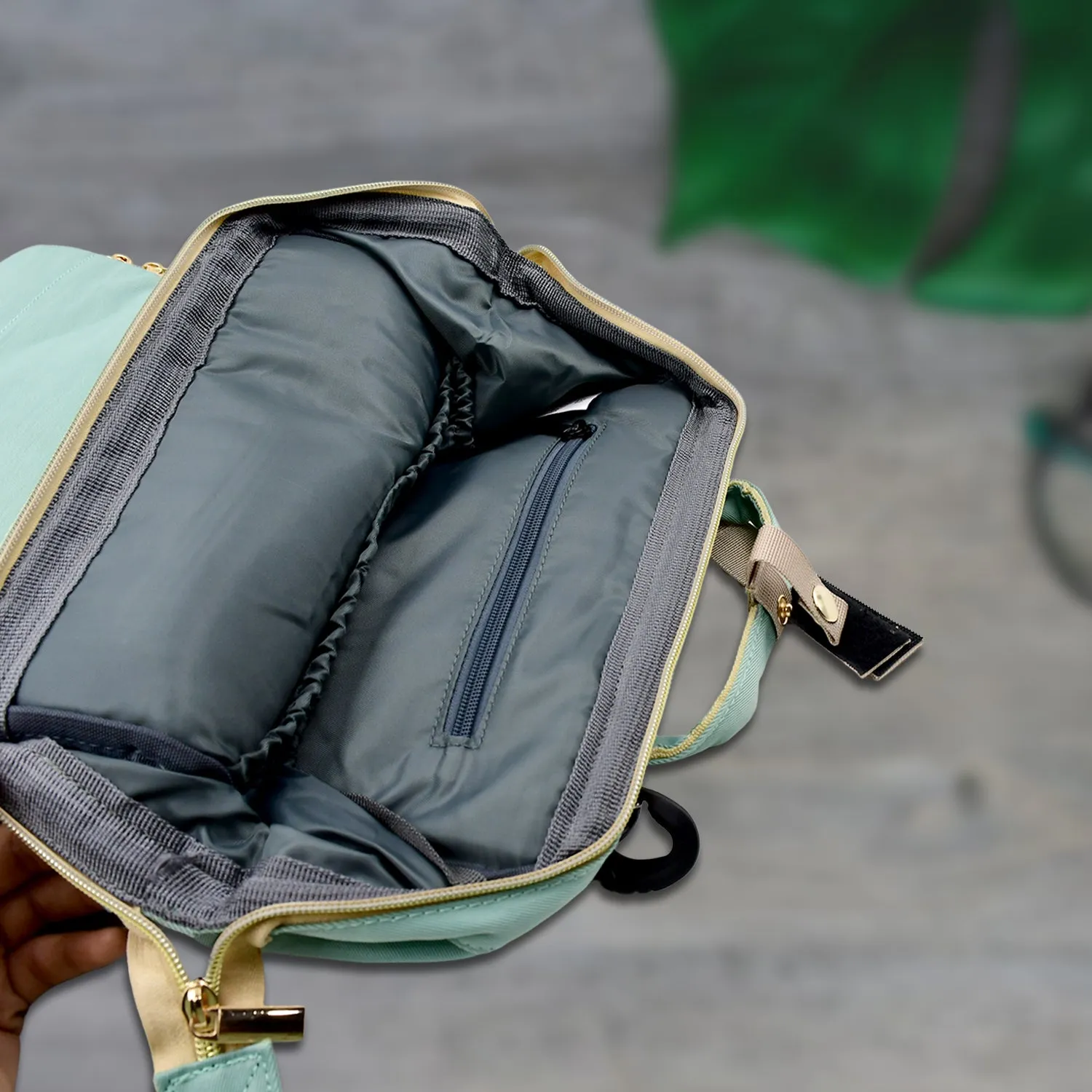 Multipurpose Mom's Backpack Diaper Bag – Small, 14 Pockets