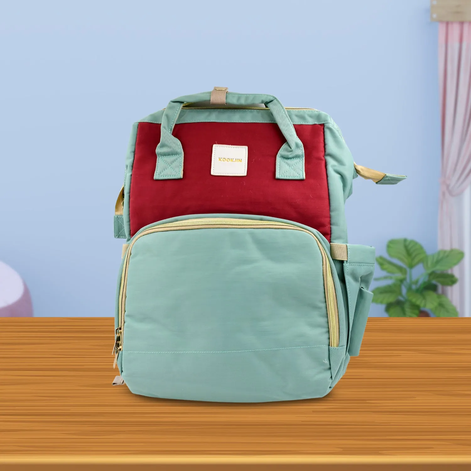 Multipurpose Mom's Backpack Diaper Bag – Small, 14 Pockets
