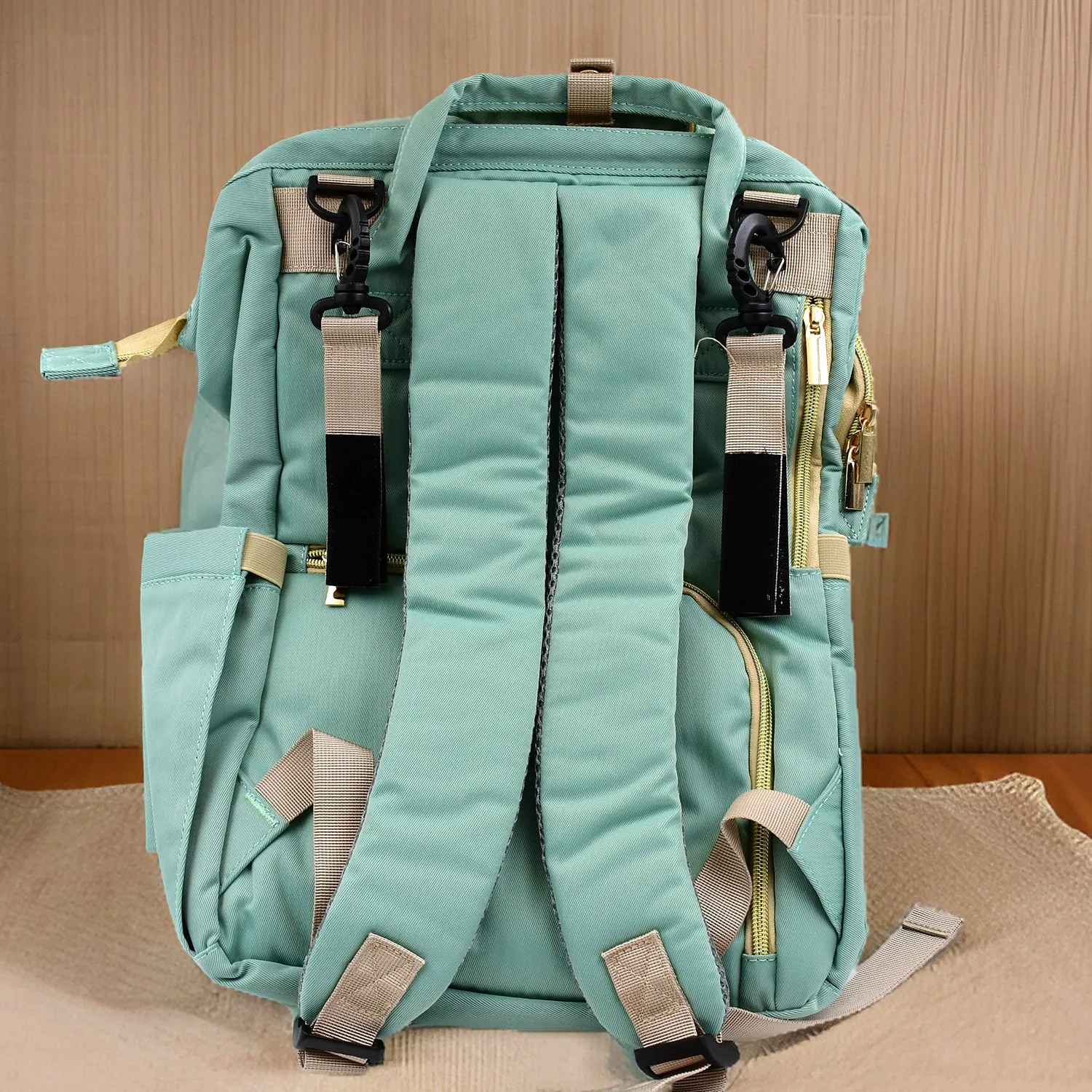 Multipurpose Mom's Backpack Diaper Bag – Small, 14 Pockets