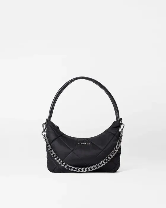 MZ WALLACE BOWERY SHOULDER BAG BLACK REC