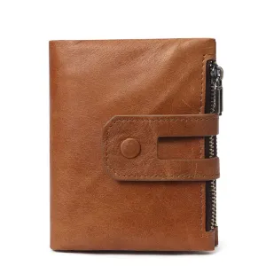 Name/Logo Engraving Men's wallet,RFID leather Wallet Personalize Leather Portfolio,Holder/Gift For Him