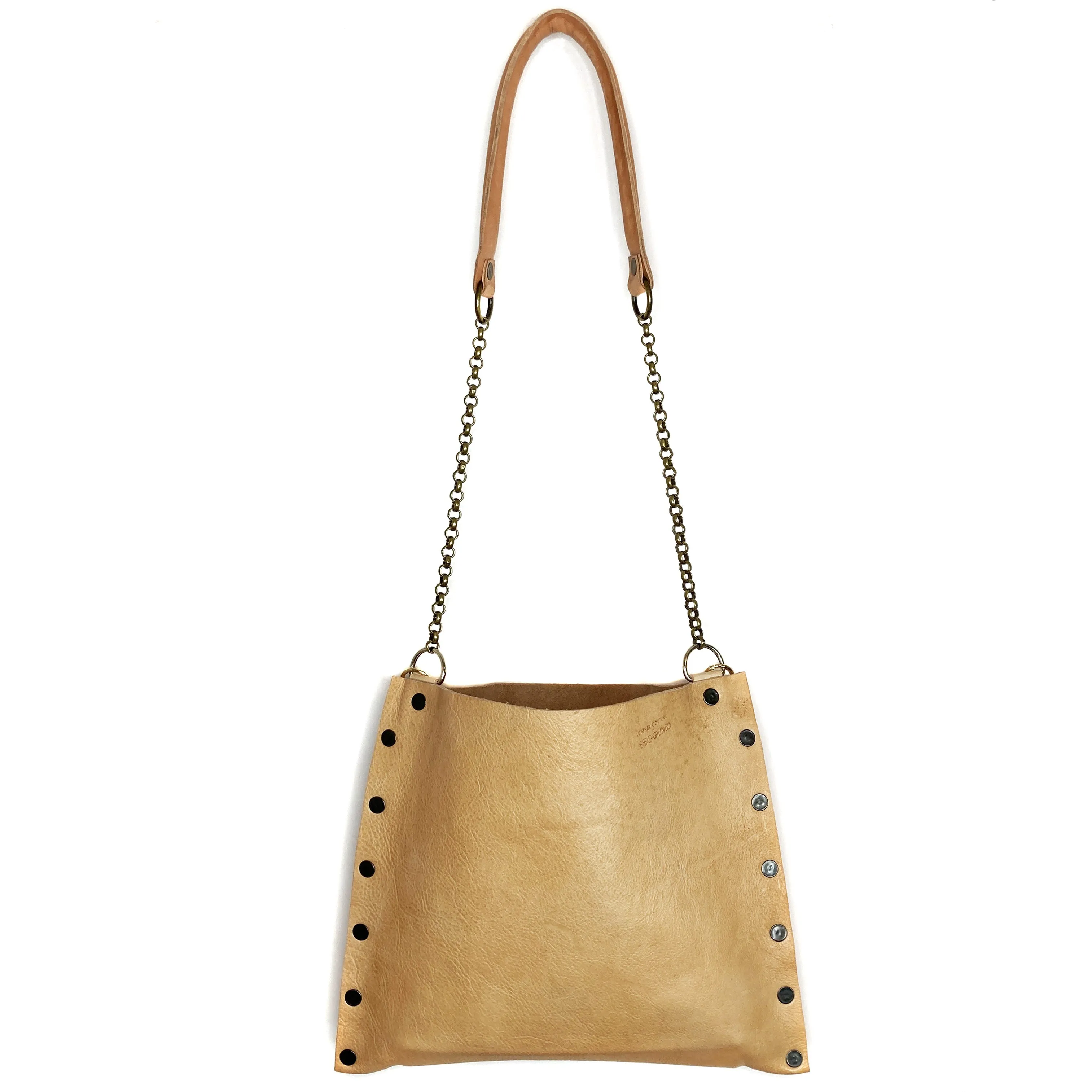 Natural Leather "Jenn" Crossbody bag