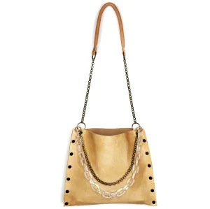 Natural Leather "Jenn" Crossbody bag