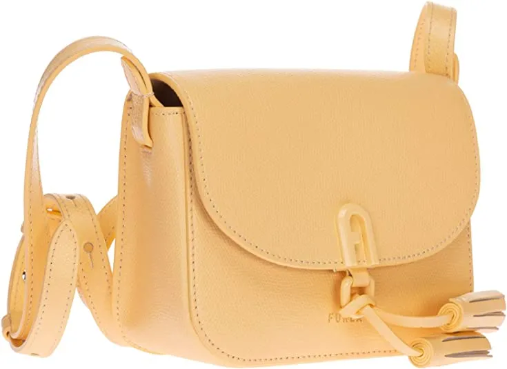 NEW FURLA 1972 Women's Mini Shoulder Bag In Cream Leather MSRP $364