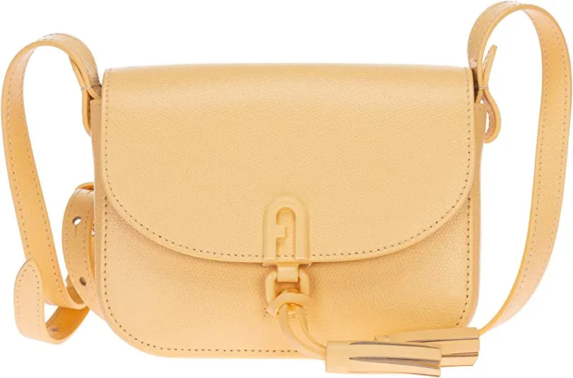 NEW FURLA 1972 Women's Mini Shoulder Bag In Cream Leather MSRP $364