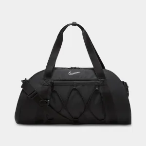 Nike Women's One Club Training Duffel Bag Black / Black - White