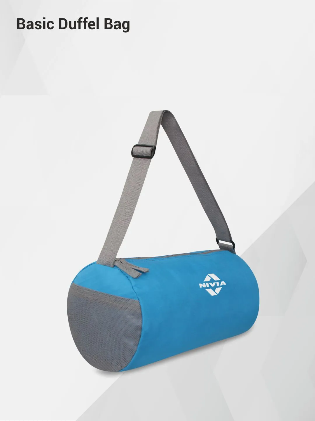 NIVIA Basic 11.5L Duffle Bag (Blue/Grey)